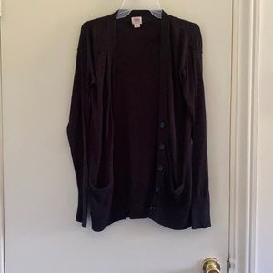 Black cardigan